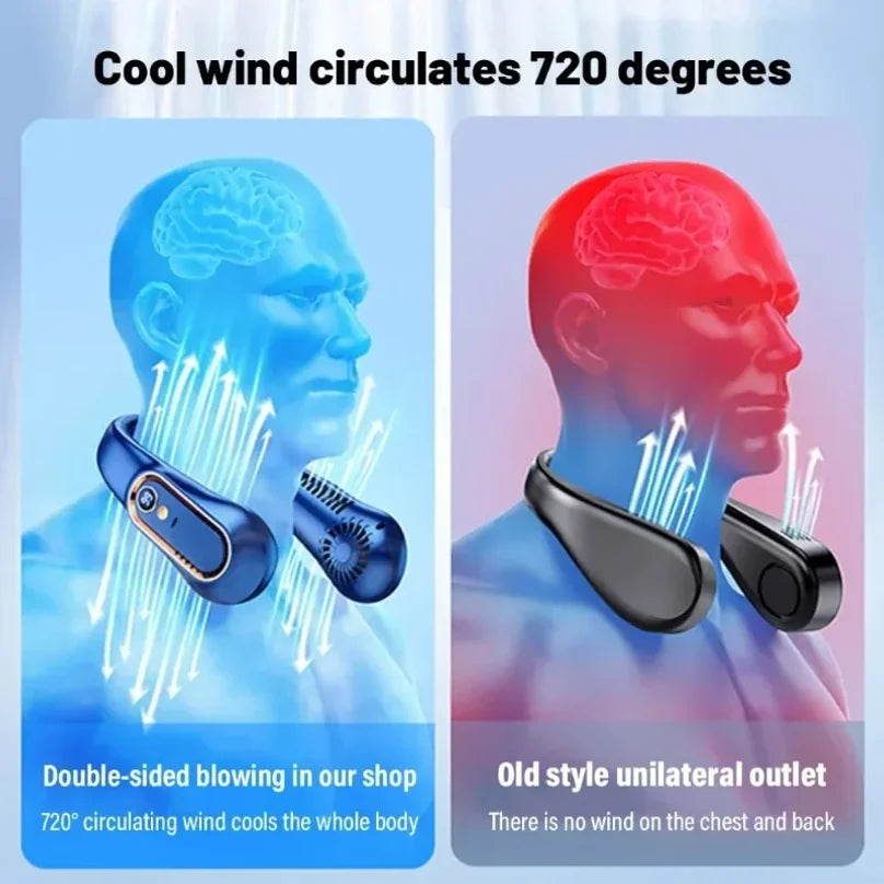 Portable Smart Neck Fan | Bladeless & Silent | BreezeLab