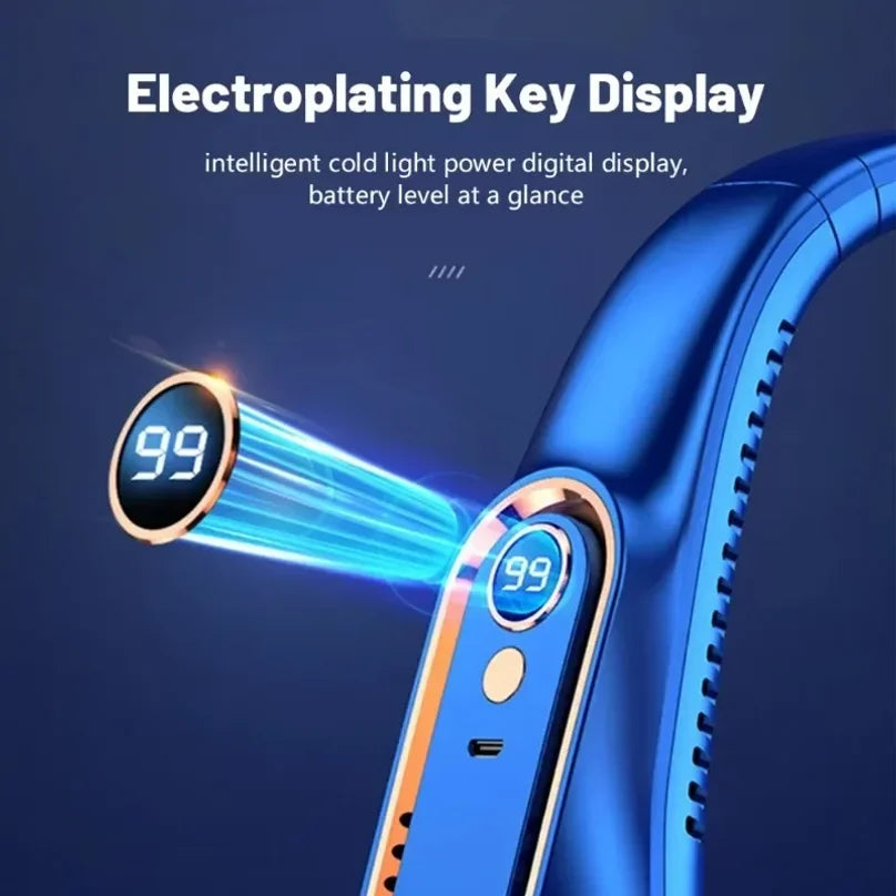 Portable Smart Neck Fan | Bladeless & Silent | BreezeLab