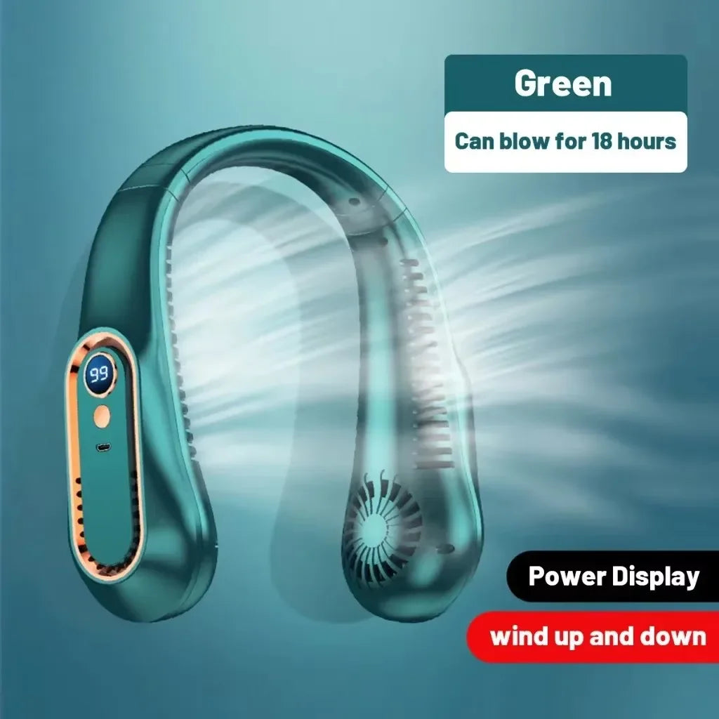 Portable Smart Neck Fan | Bladeless & Silent | BreezeLab