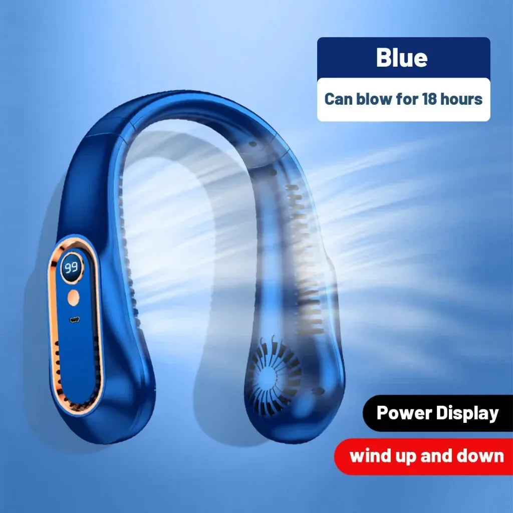Portable Smart Neck Fan | Bladeless & Silent | BreezeLab
