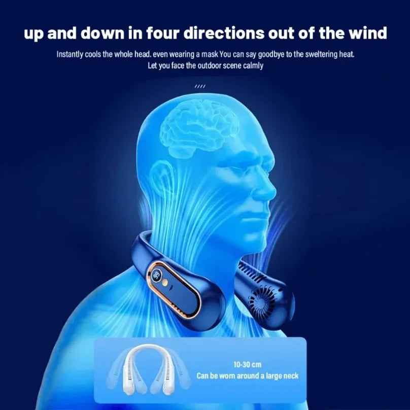 Portable Smart Neck Fan | Bladeless & Silent | BreezeLab